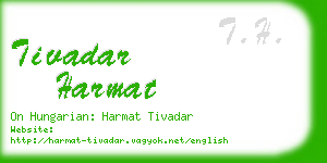 tivadar harmat business card